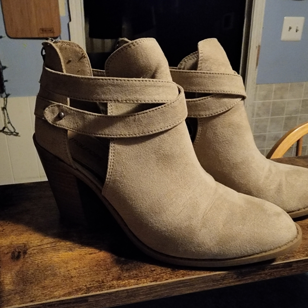 Beige Ankle Boots